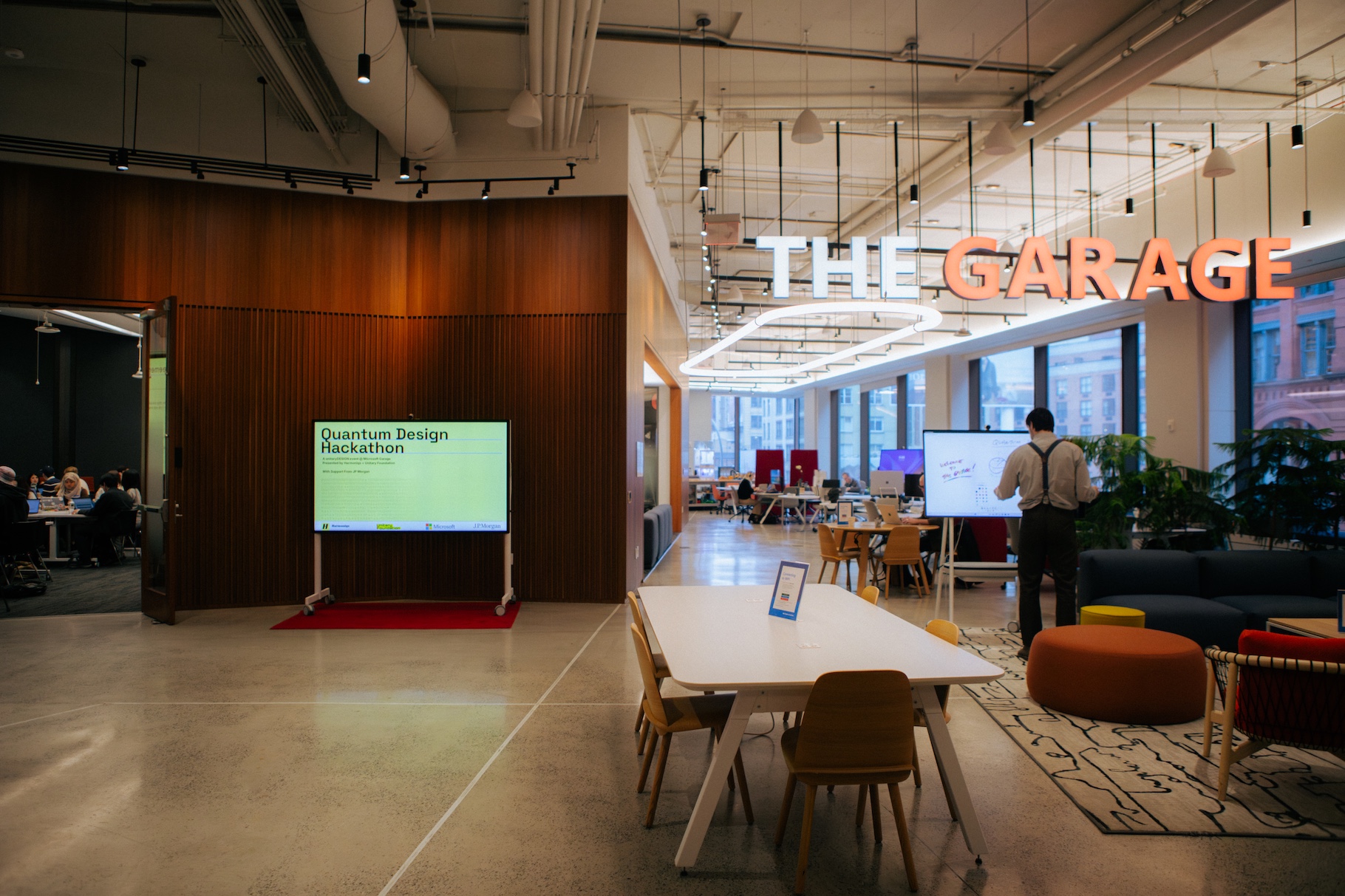 microsoft garage before the event started